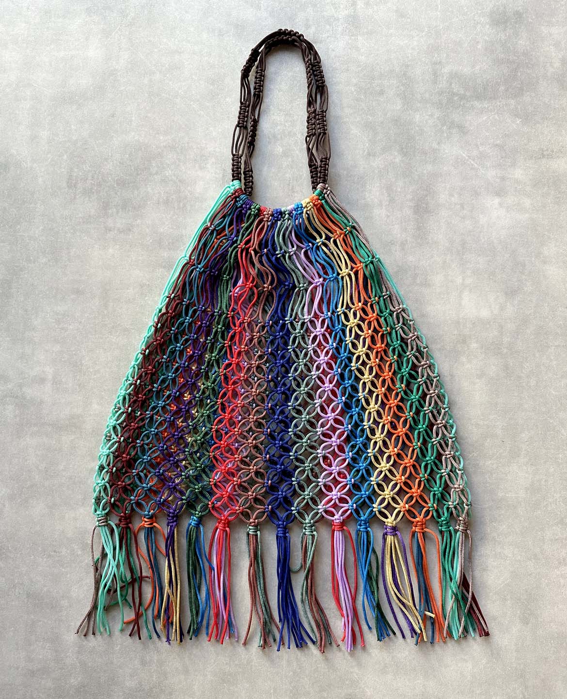 マクラメ編みバック