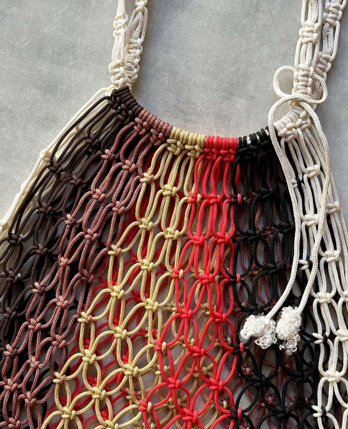 マクラメ編みバック