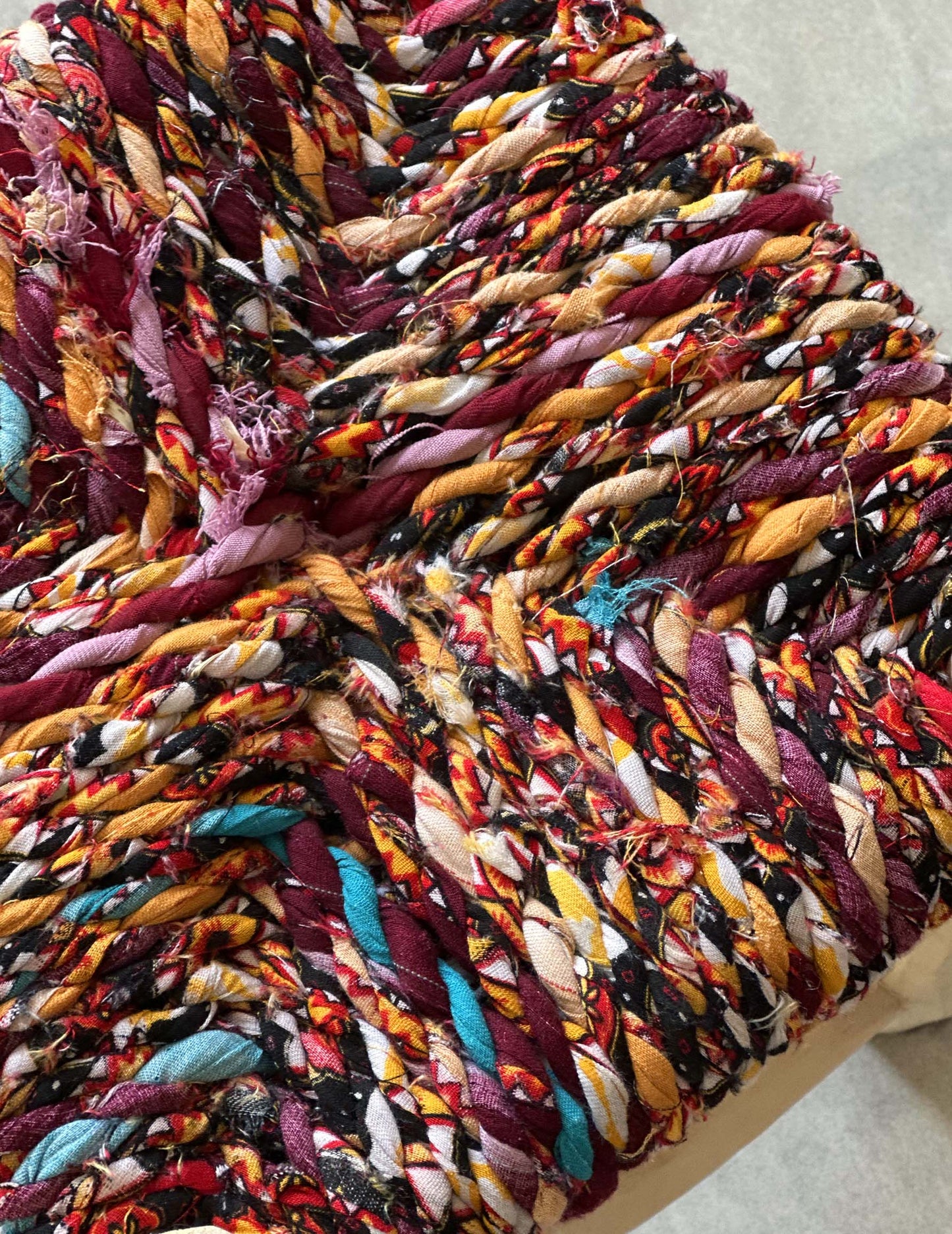 Handmade stool ( Mix colors )