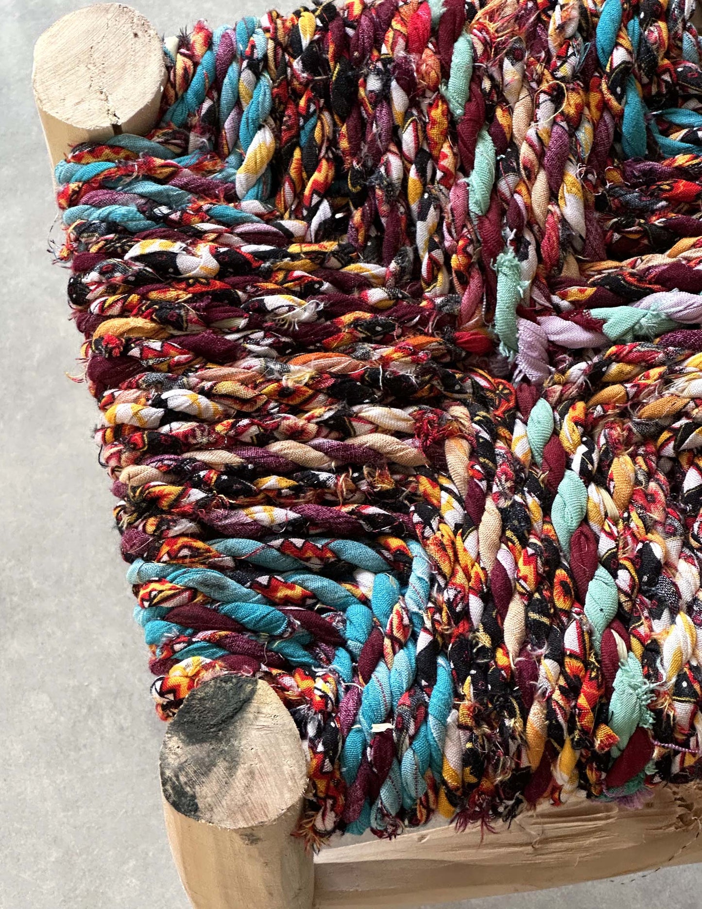 Handmade stool ( Mix colors )