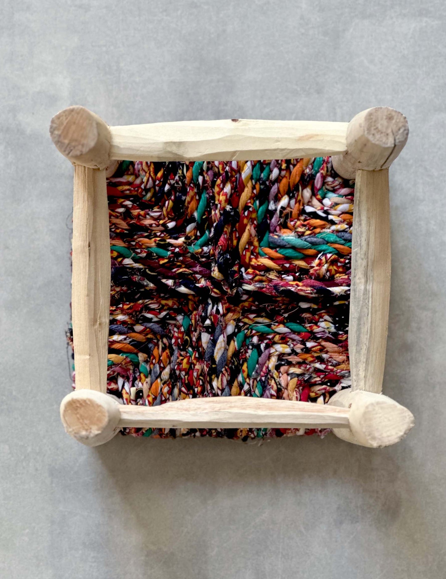 Handmade stool ( Mix colors )