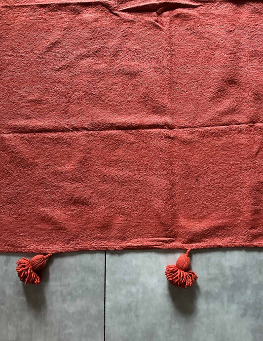 Pompom blanket (テラコッタ)