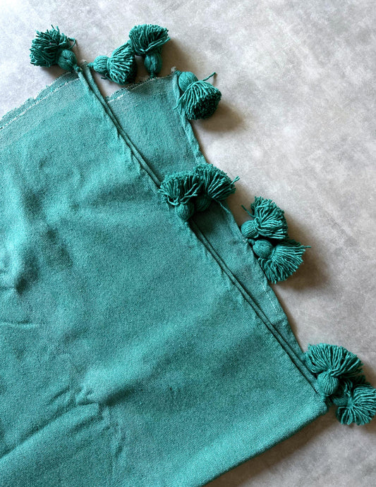 Pompom blanket (ミント)