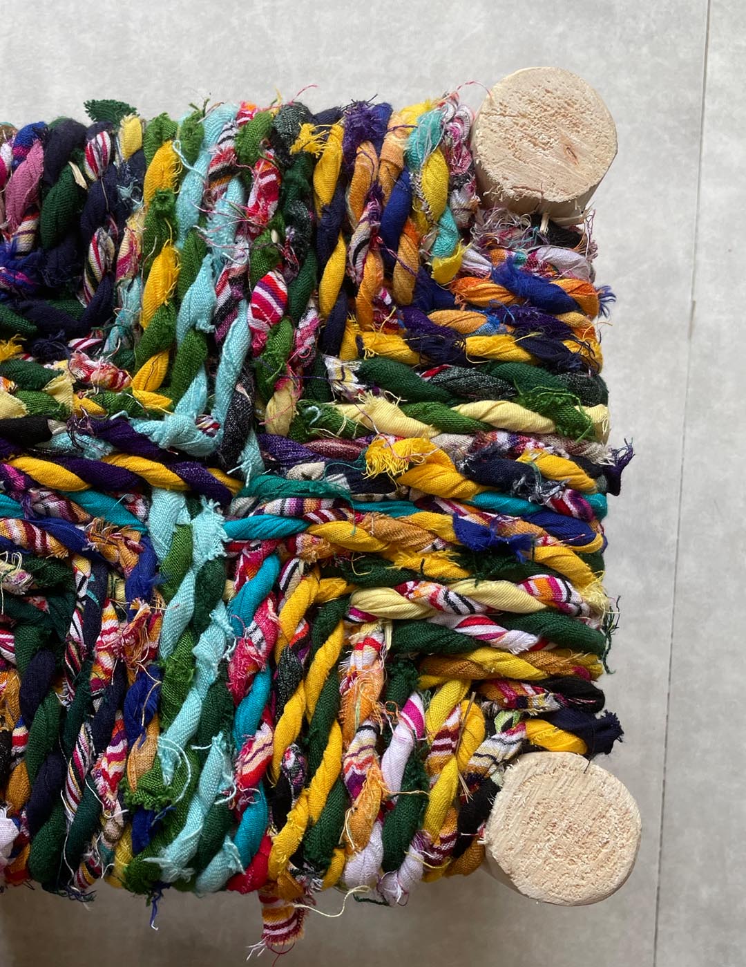 Handmade stool ( Mix colors )