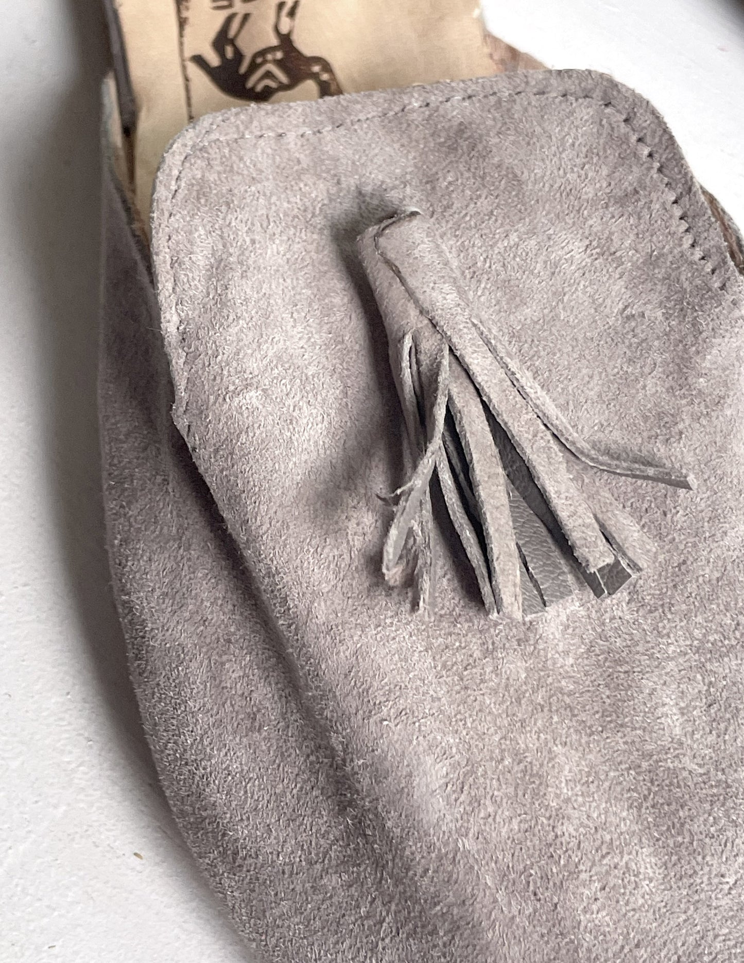 Suede babouche