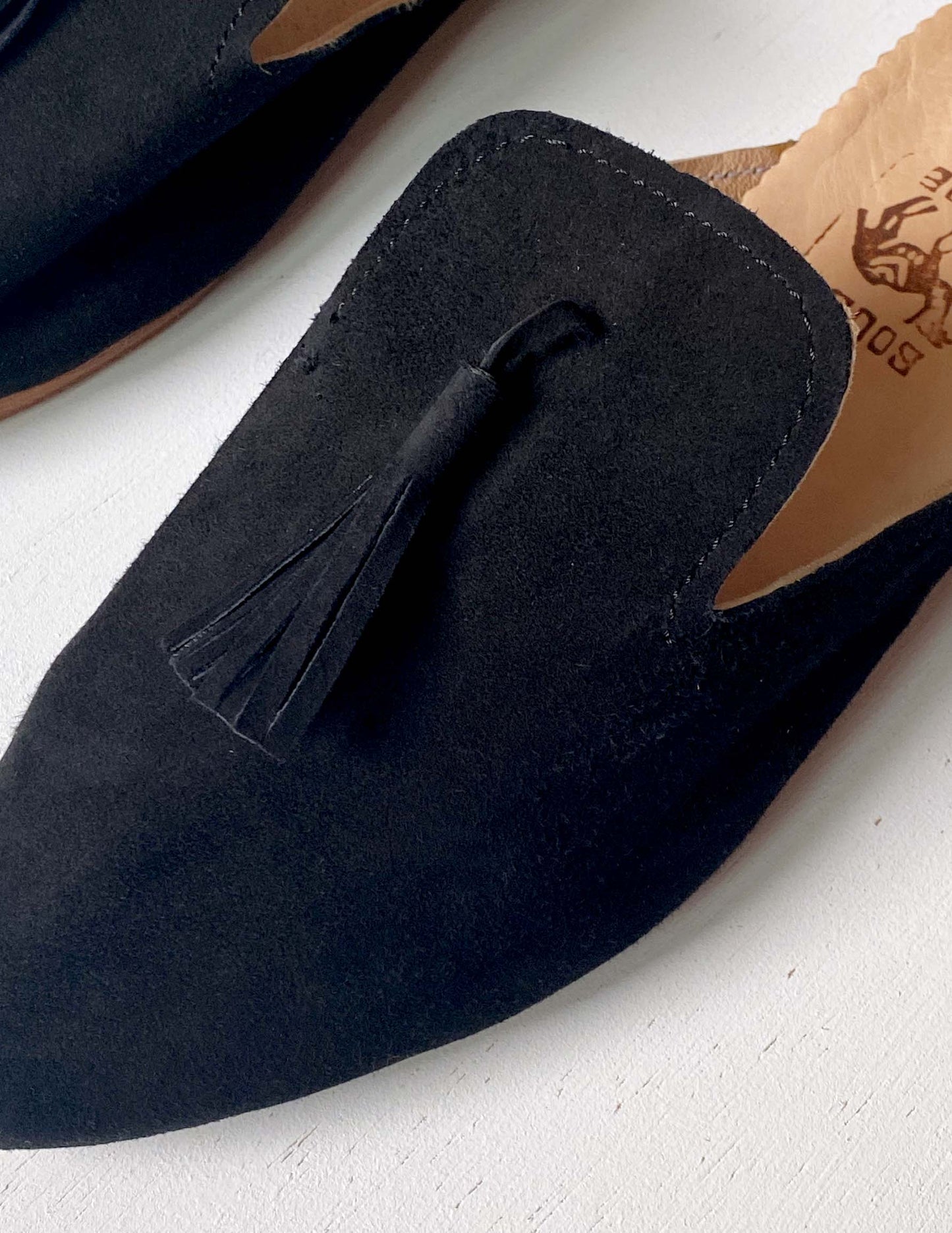 Suede babouche