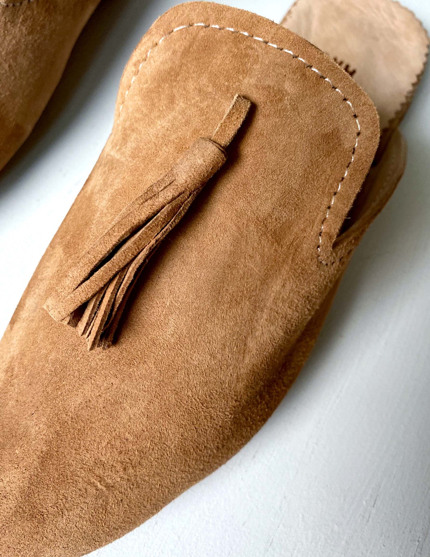 Suede babouche