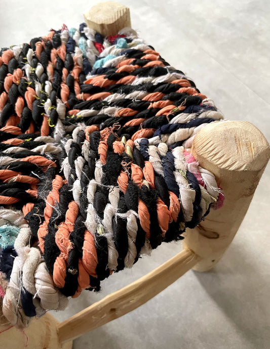 Handmade stool ( Mix colors )