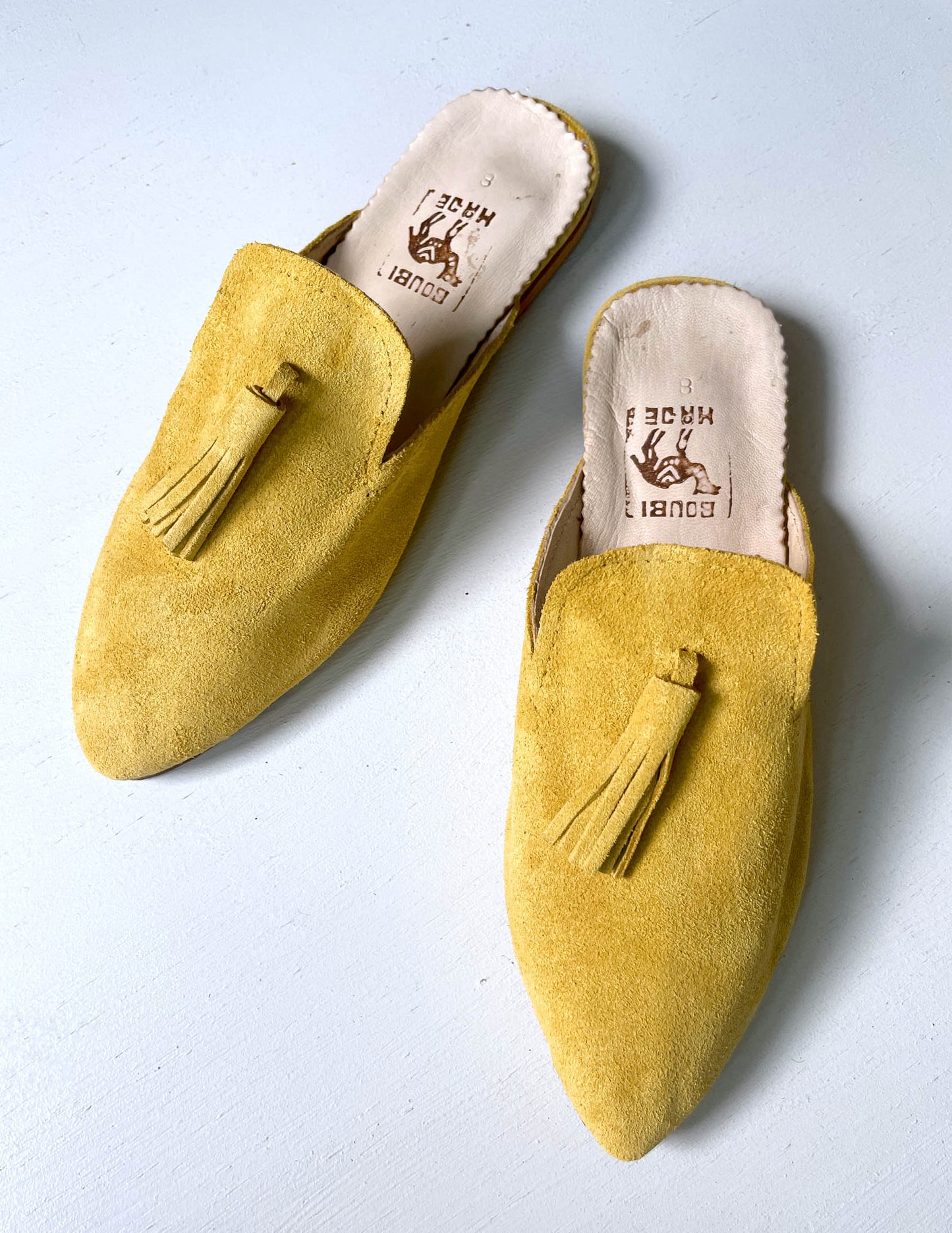 Suede babouche