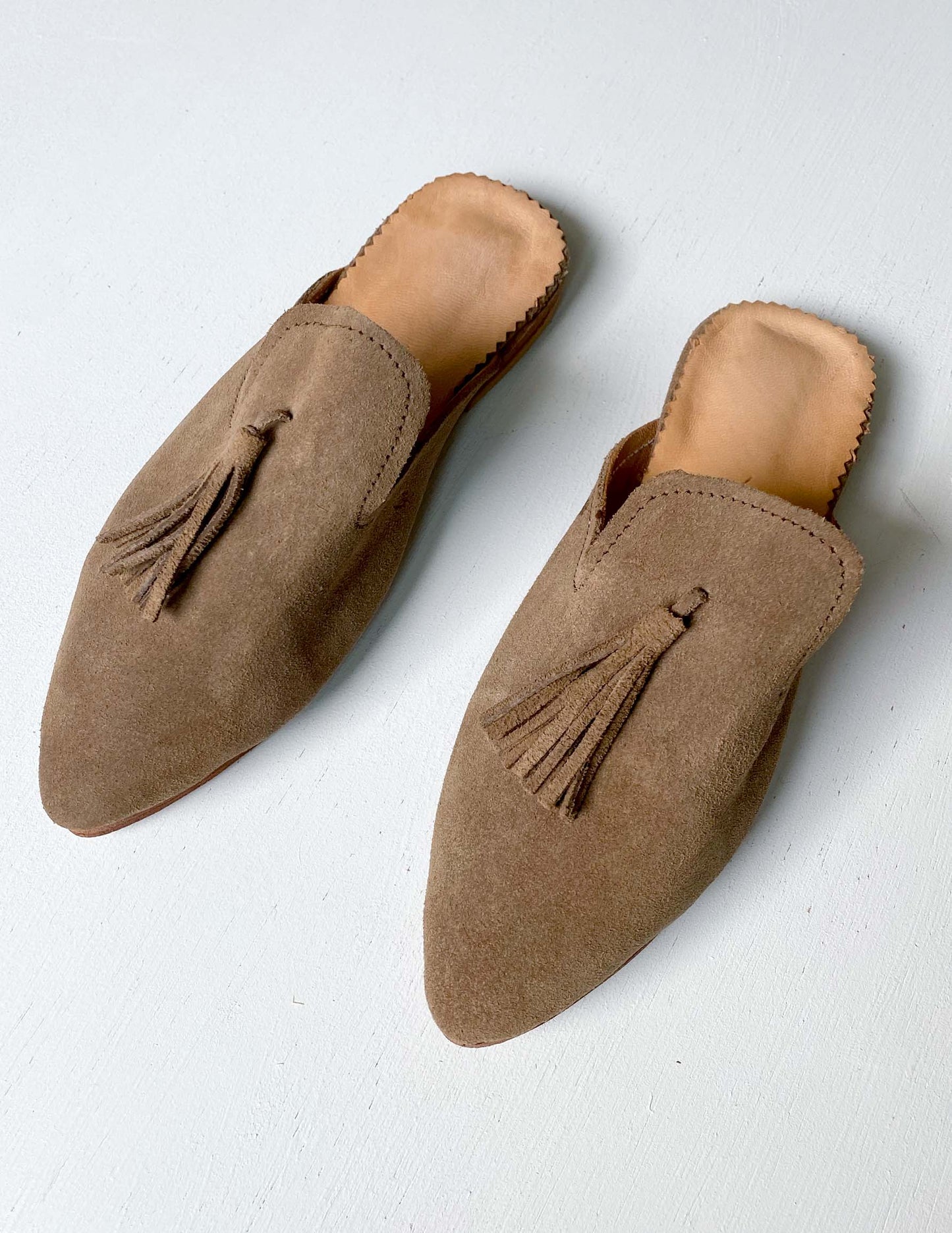 Suede babouche