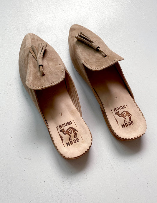 Suede babouche