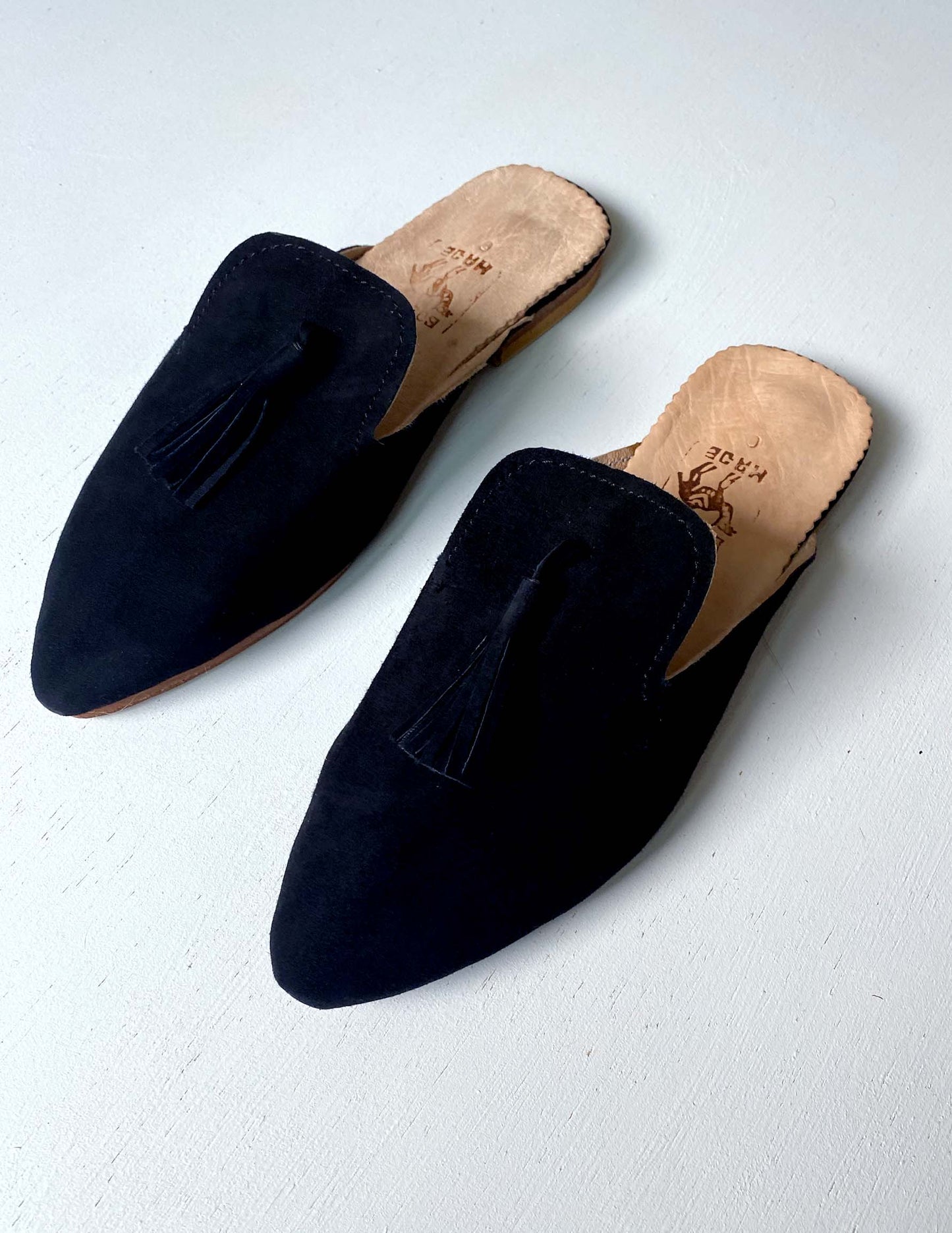 Suede babouche