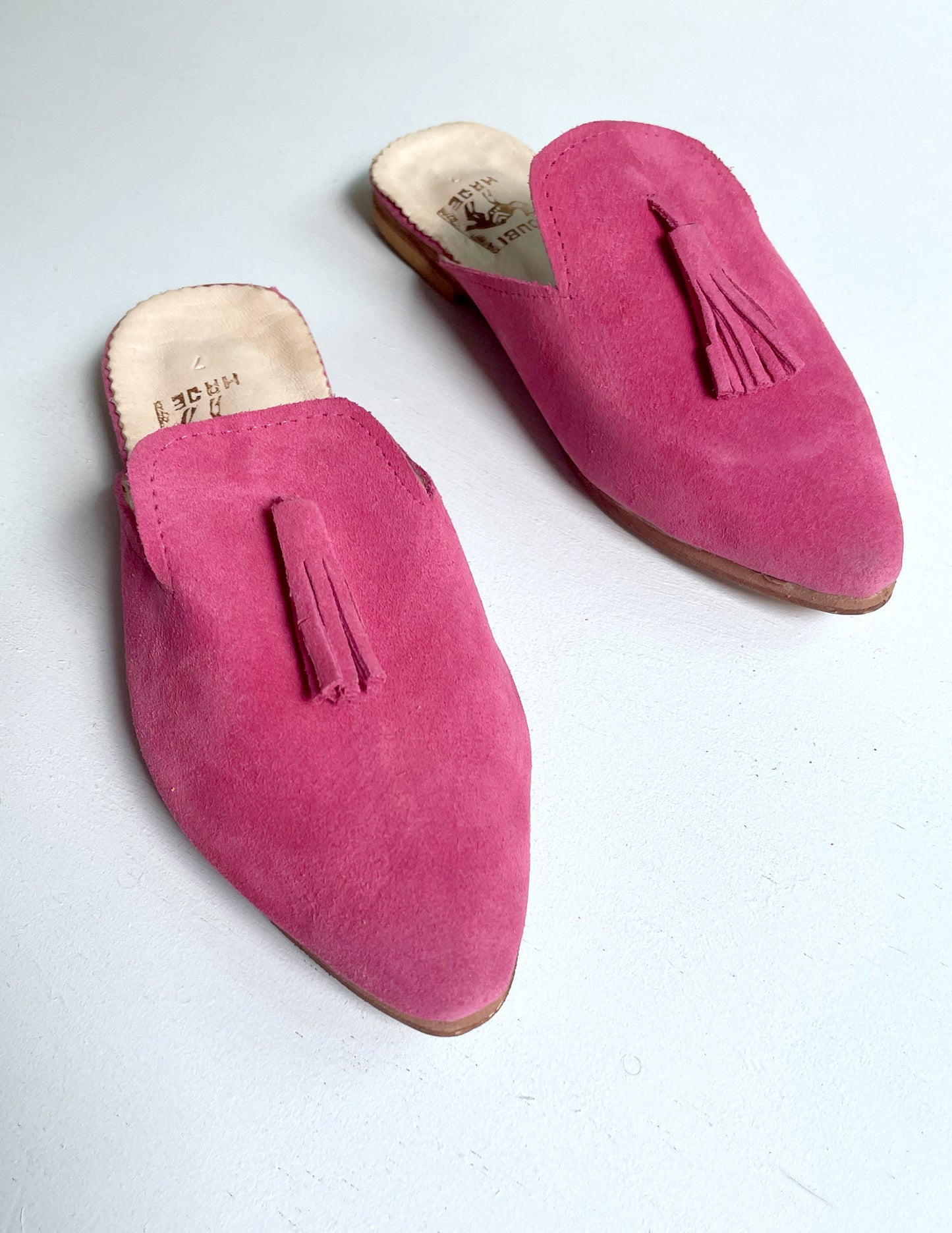 Suede babouche