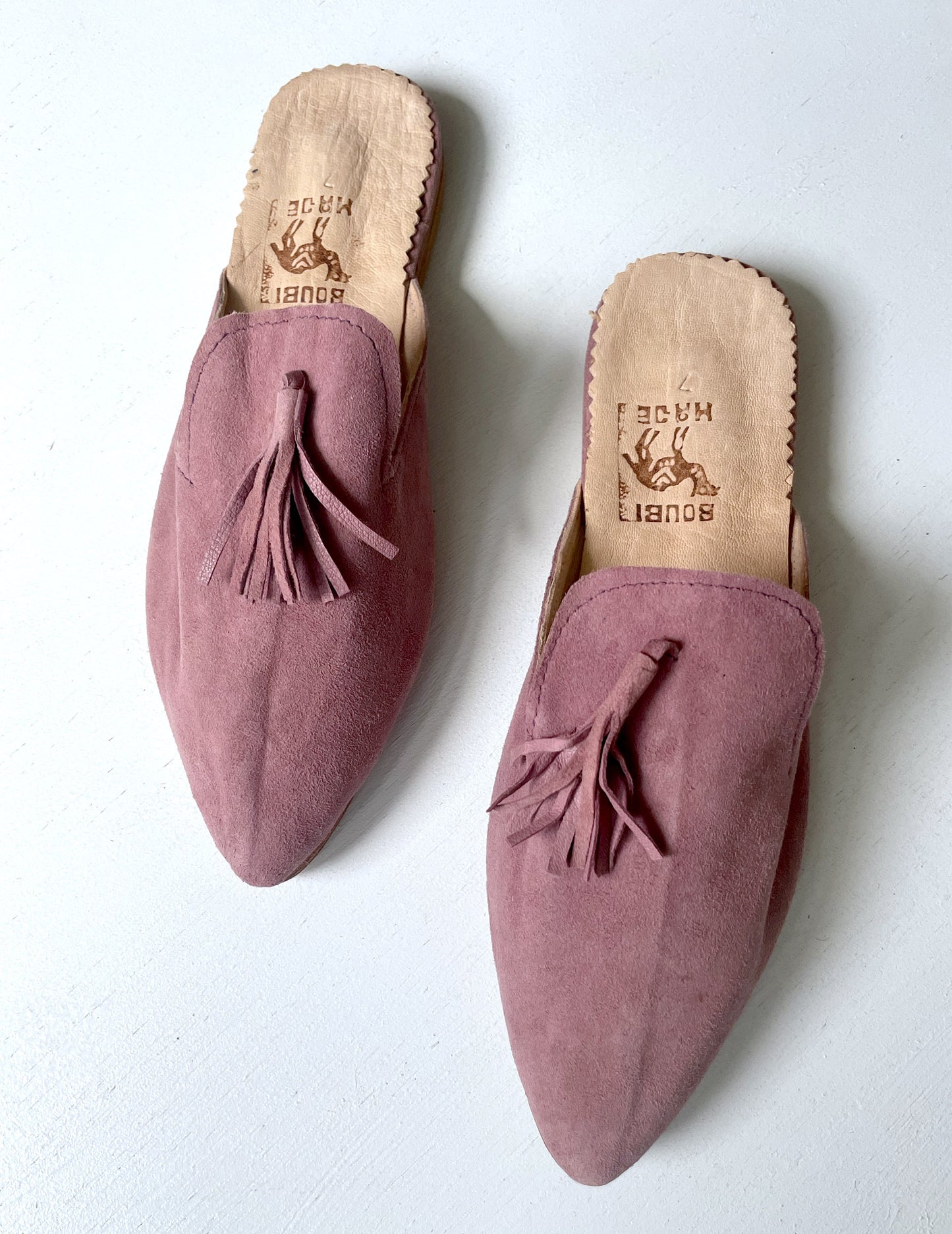 Suede babouche