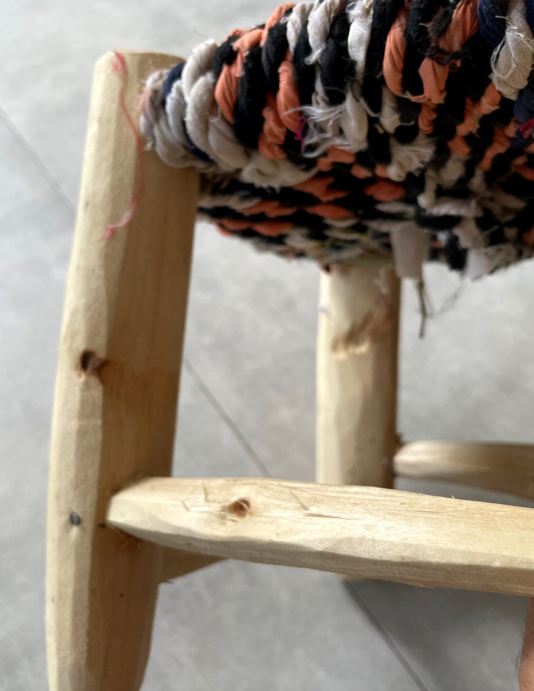 Handmade stool ( Mix colors )