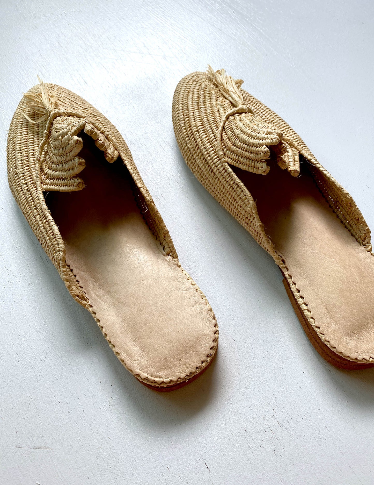 Raffia sandal