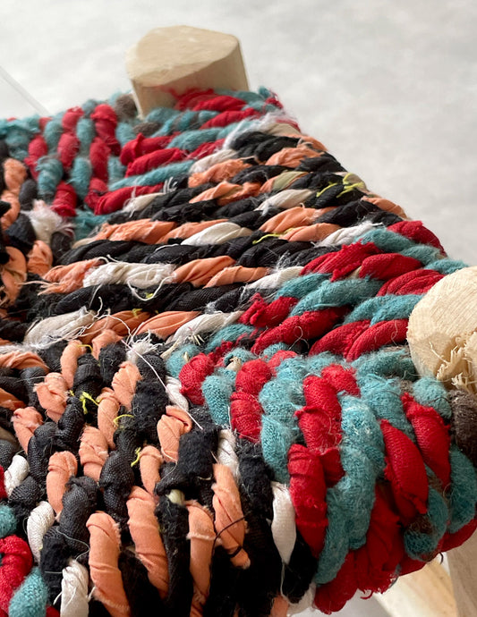 Handmade stool ( Mix colors )