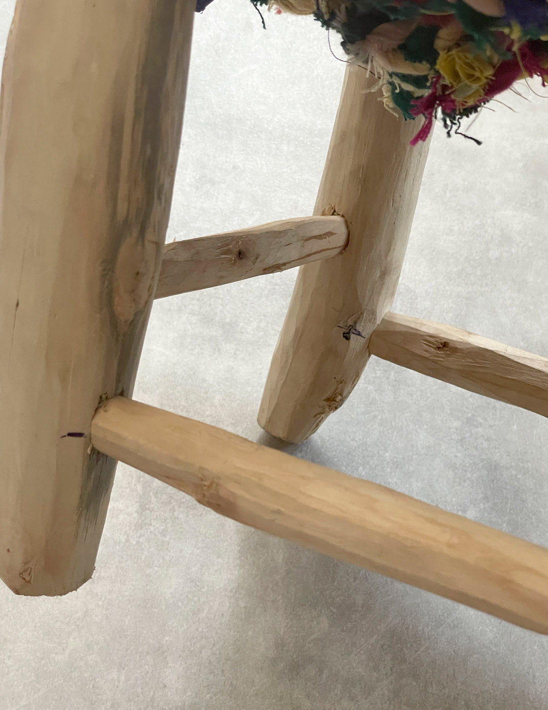 Handmade stool ( Mix colors )