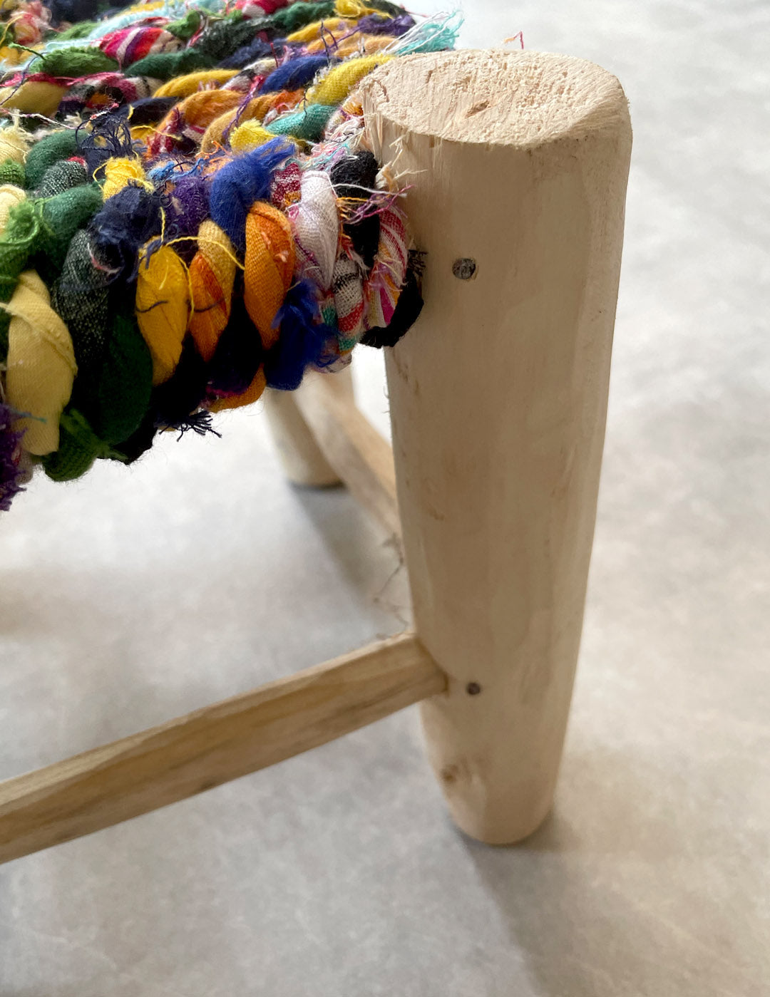 Handmade stool ( Mix colors )
