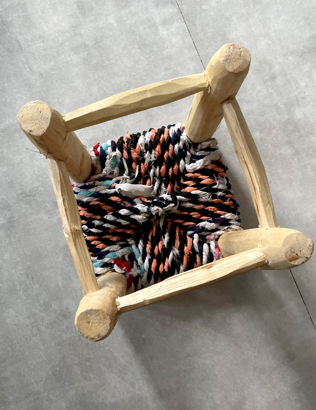 Handmade stool ( Mix colors )