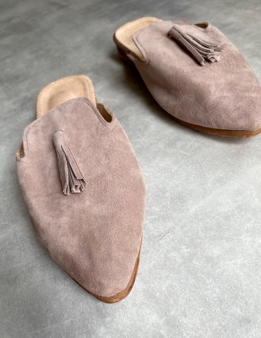 Suede babouche