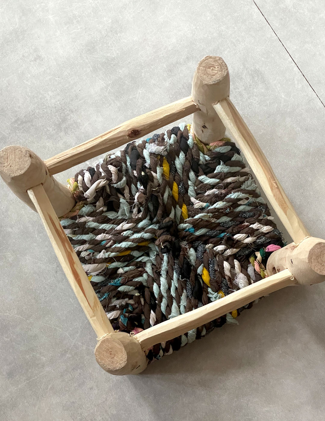 Handmade stool ( Mix colors )