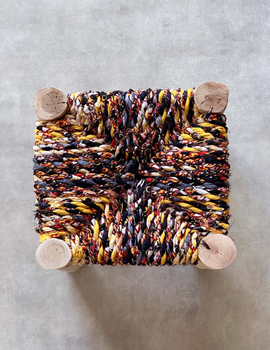 Handmade stool ( Mix colors )