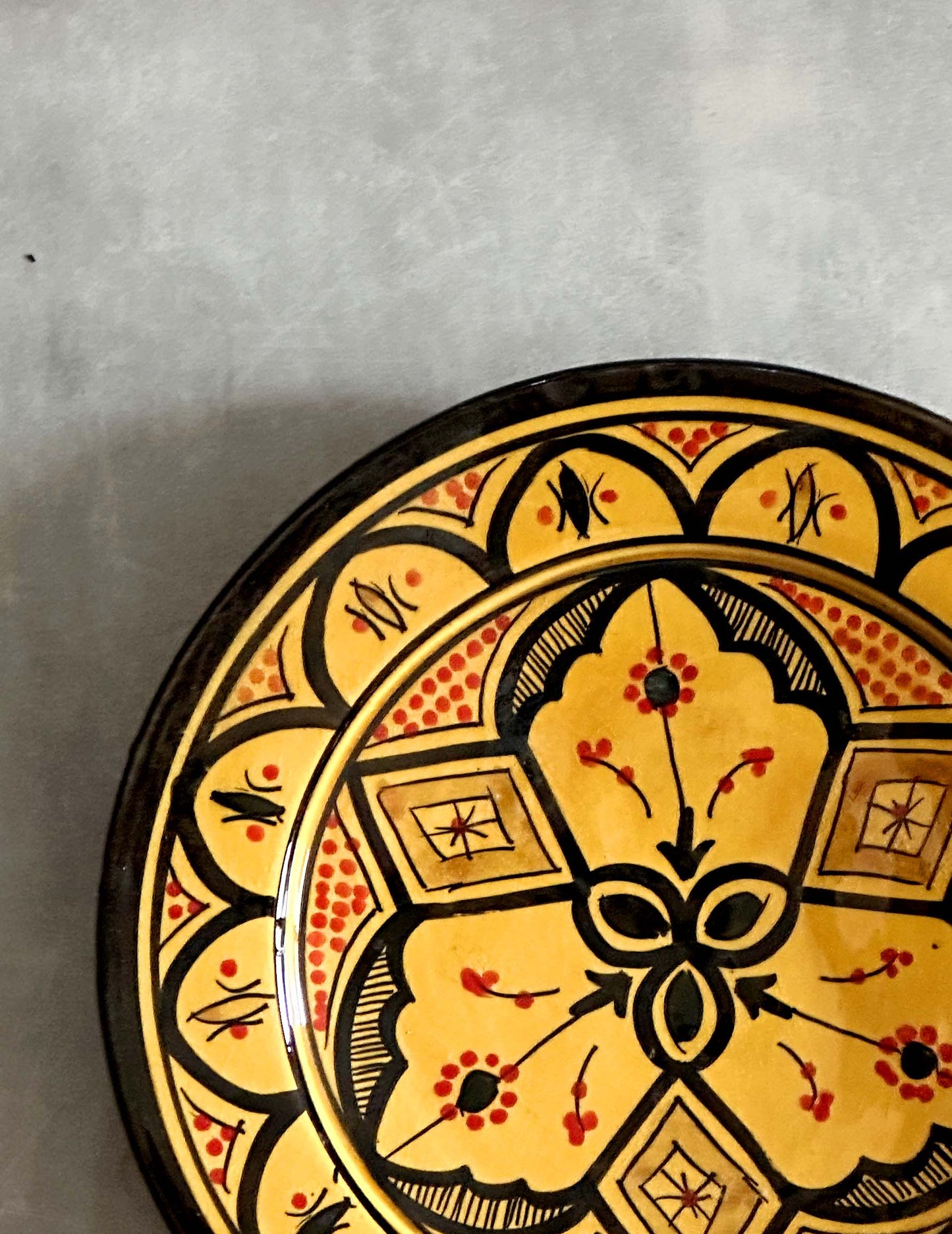Handmade ceramic plate