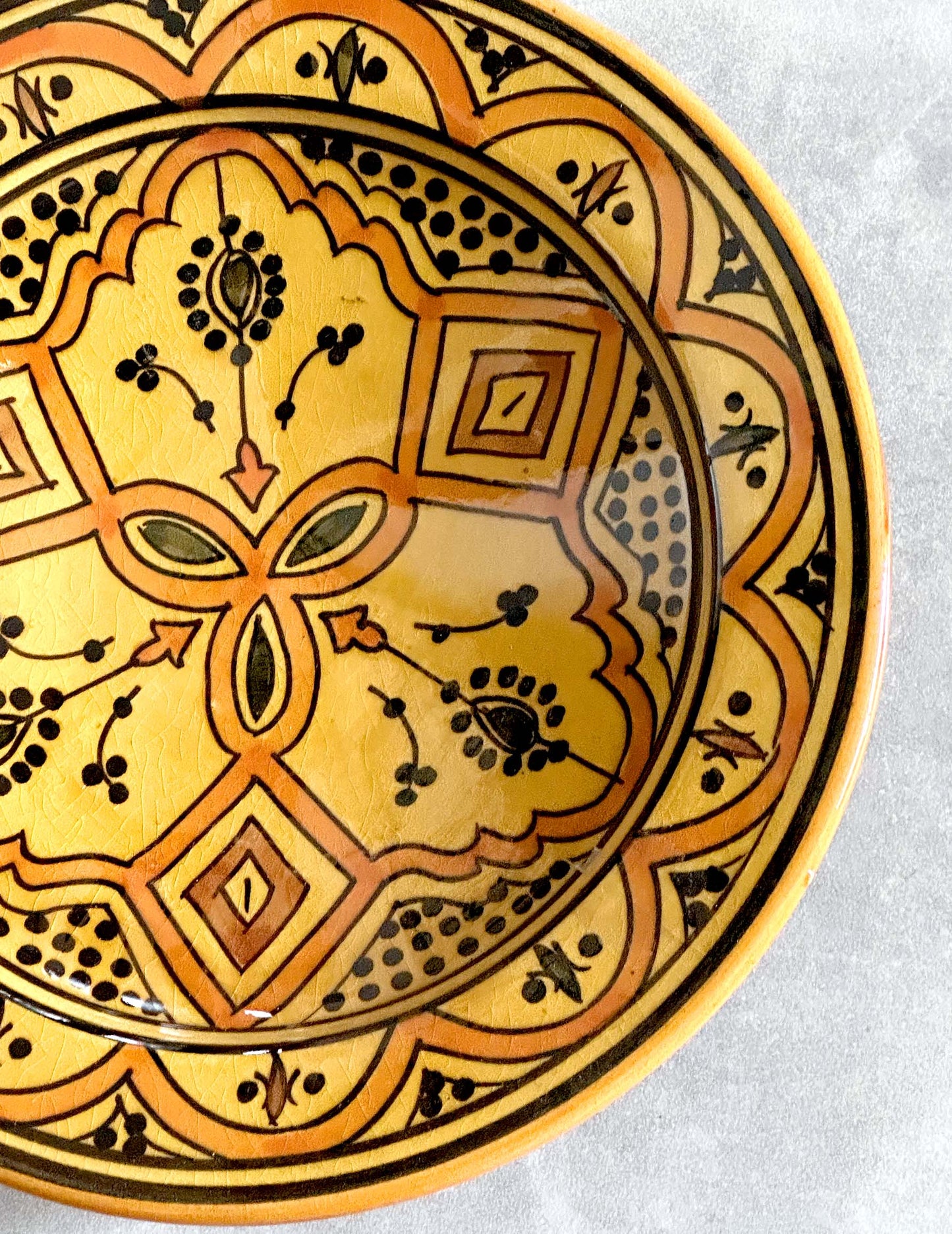 Handmade ceramic plate
