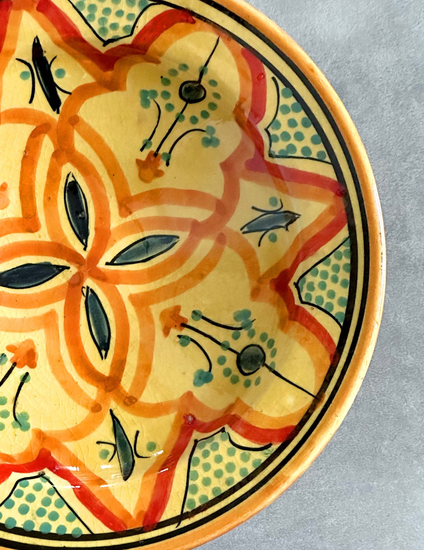 Handmade ceramic plate