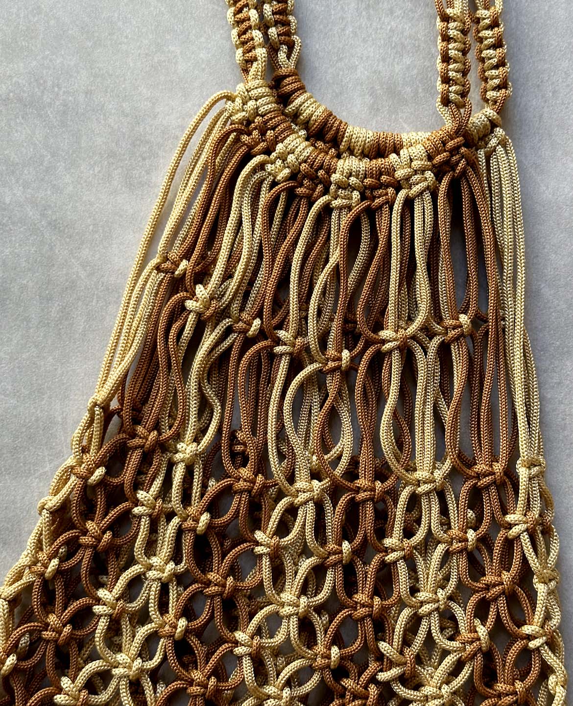 マクラメ編みバック