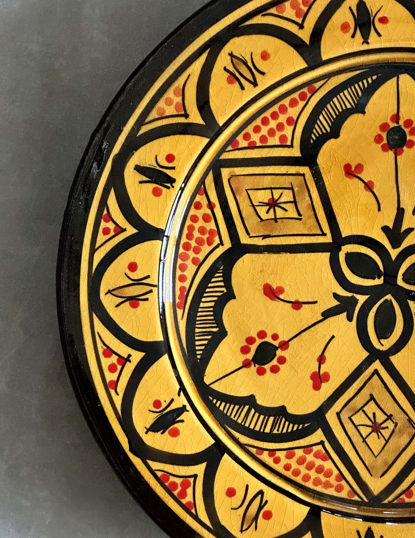 Handmade ceramic plate