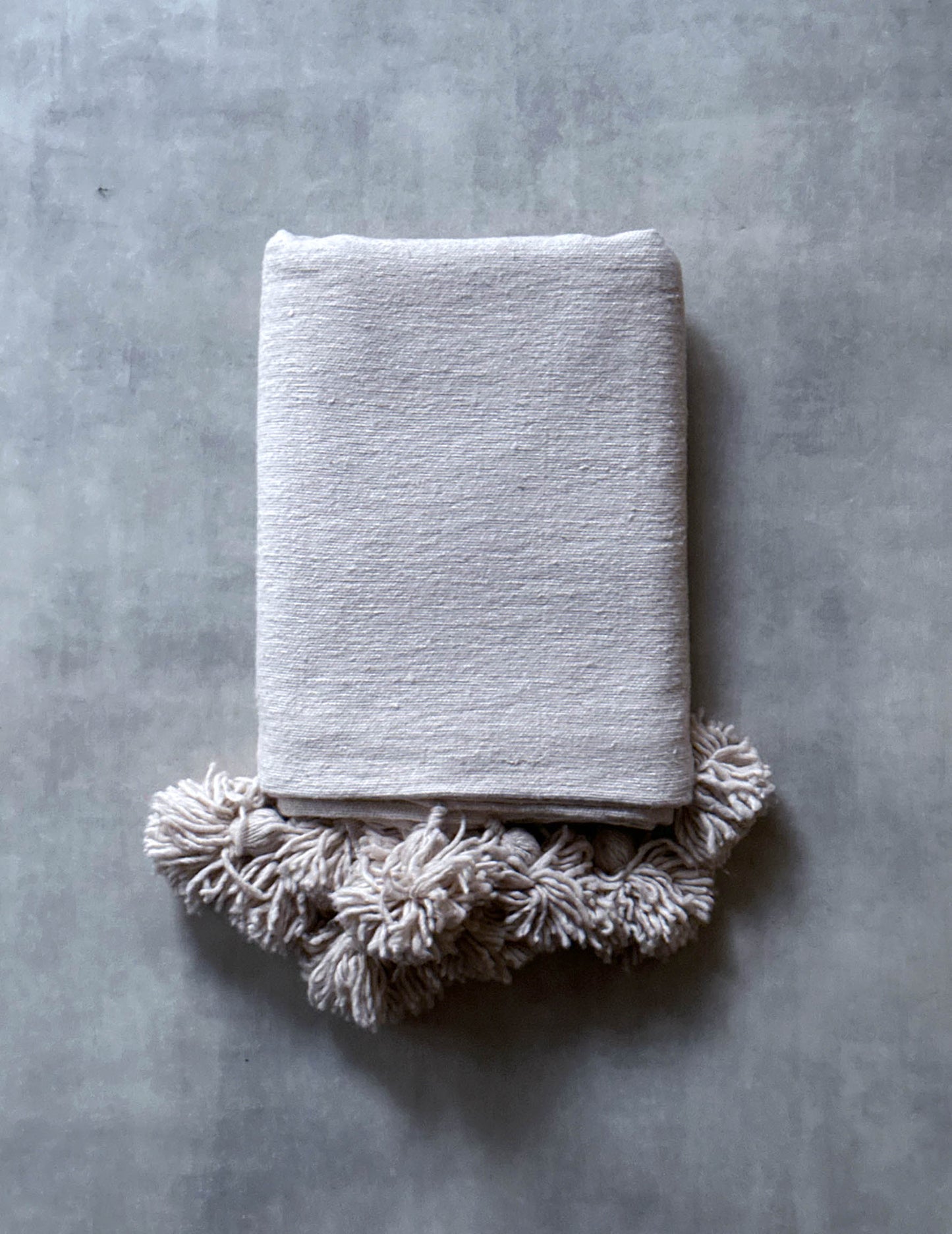 Pompom blanket (クリーミー)