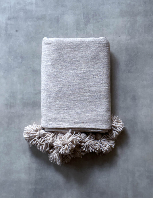 Pompom blanket (クリーミー)