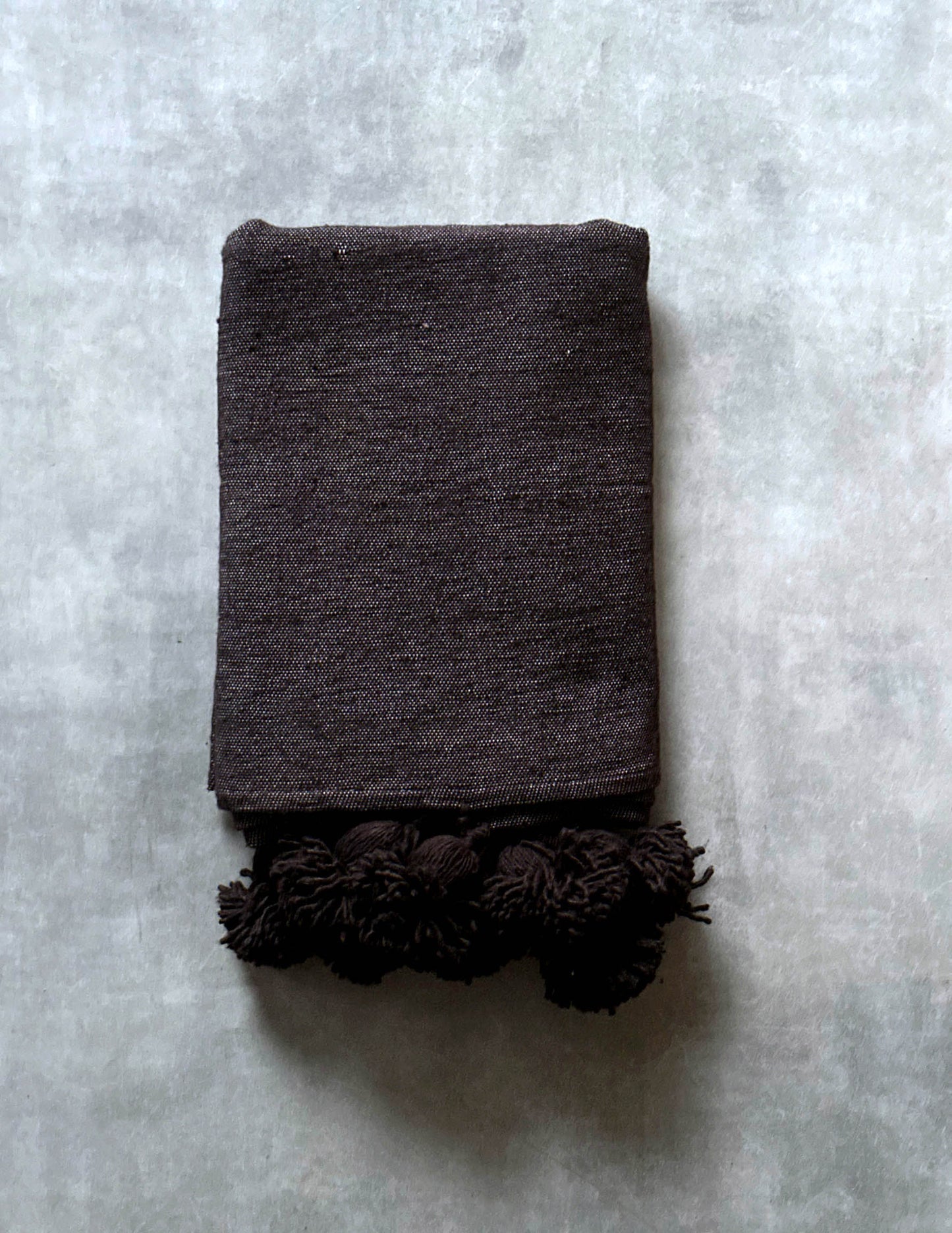 Pompom blanket (ココア )