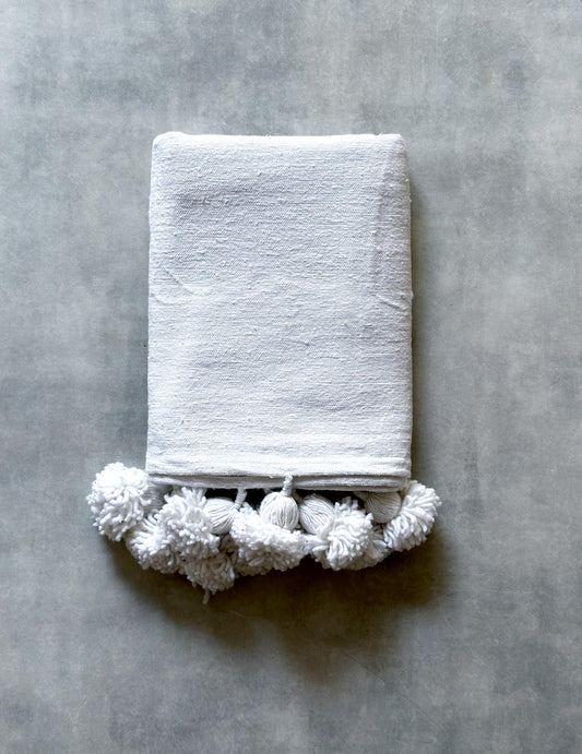 Pompom blanket (ワイト)