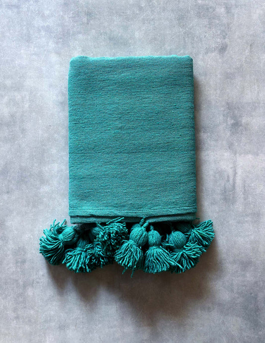 Pompom blanket (ミント)