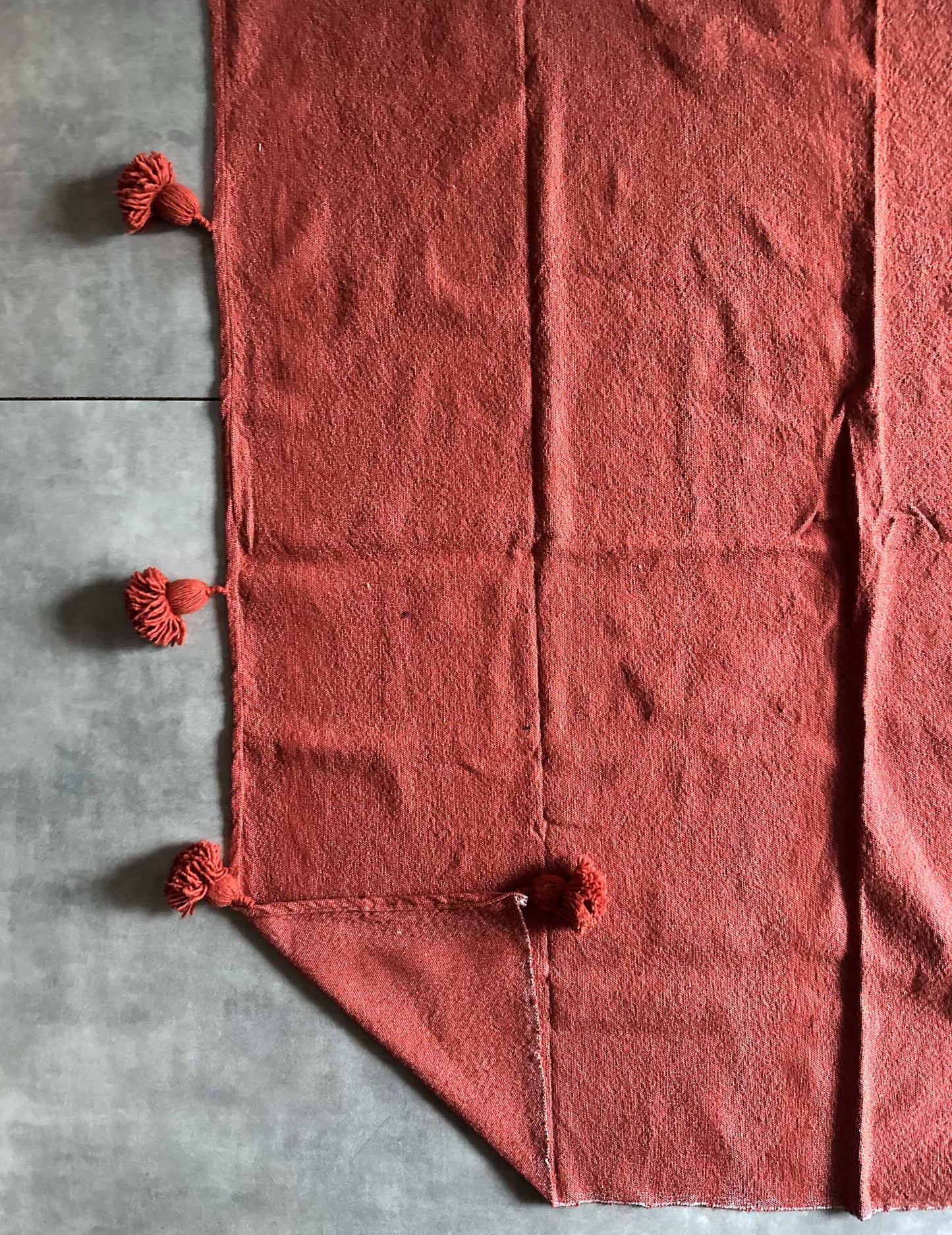 Pompom blanket (テラコッタ)