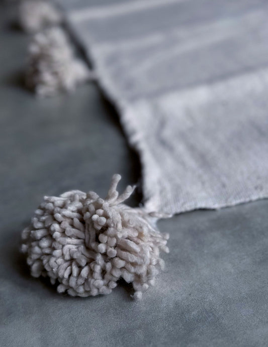 Pompom blanket (クリーミー)