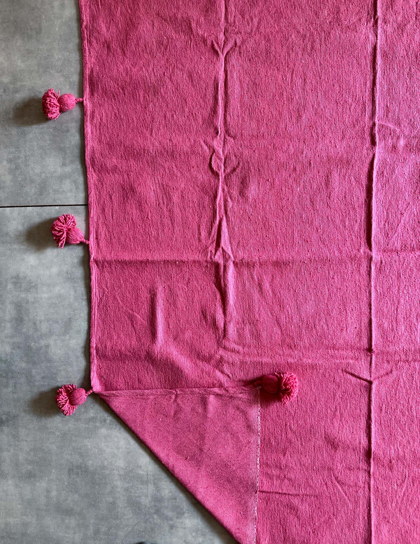 Pompom blanket (ローズピンク)