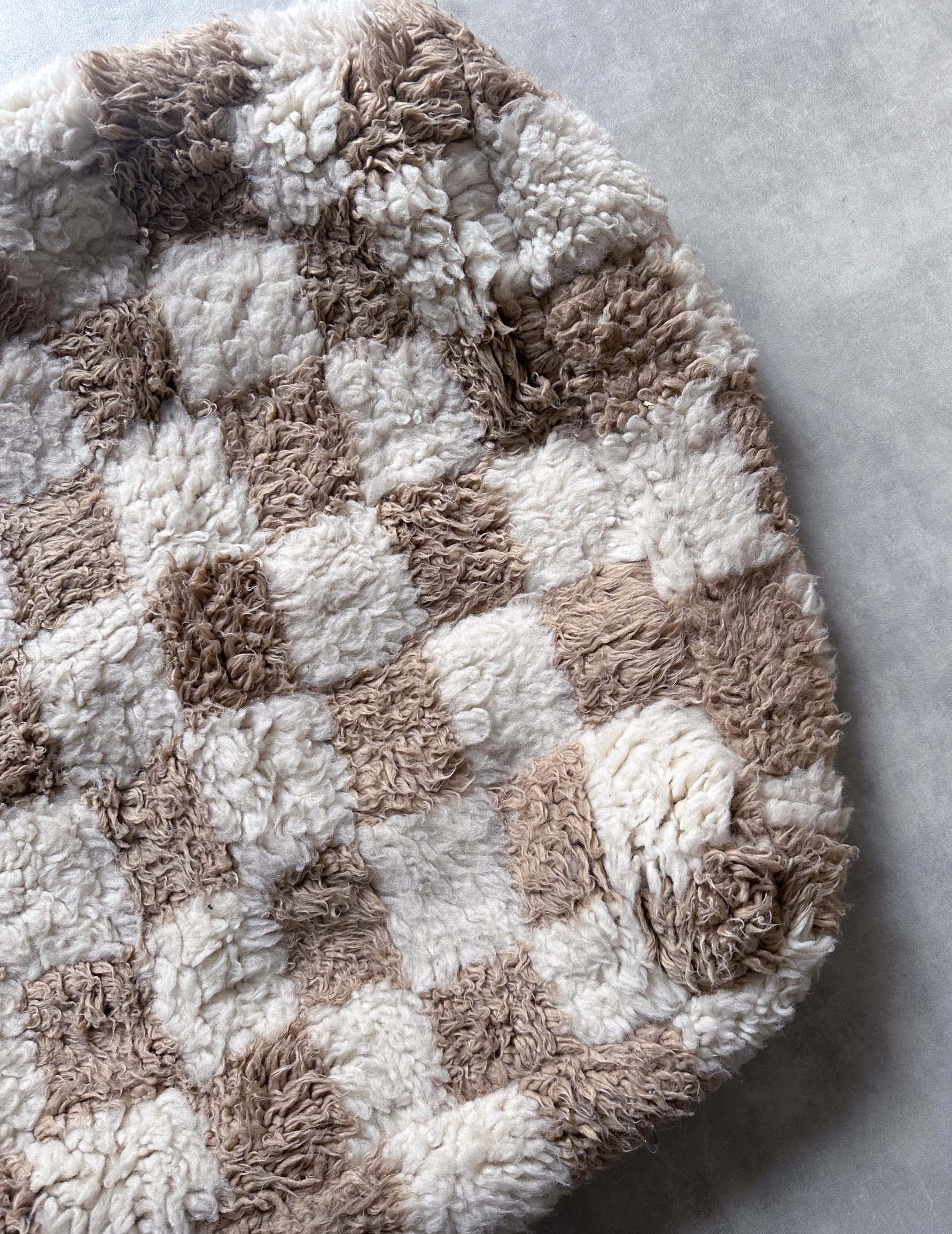 ヴィンテージ　プフ　zarabiadeco ヴィンテージ プフ zarabiadeco モロッコ ヴィンテージラグのプフ60