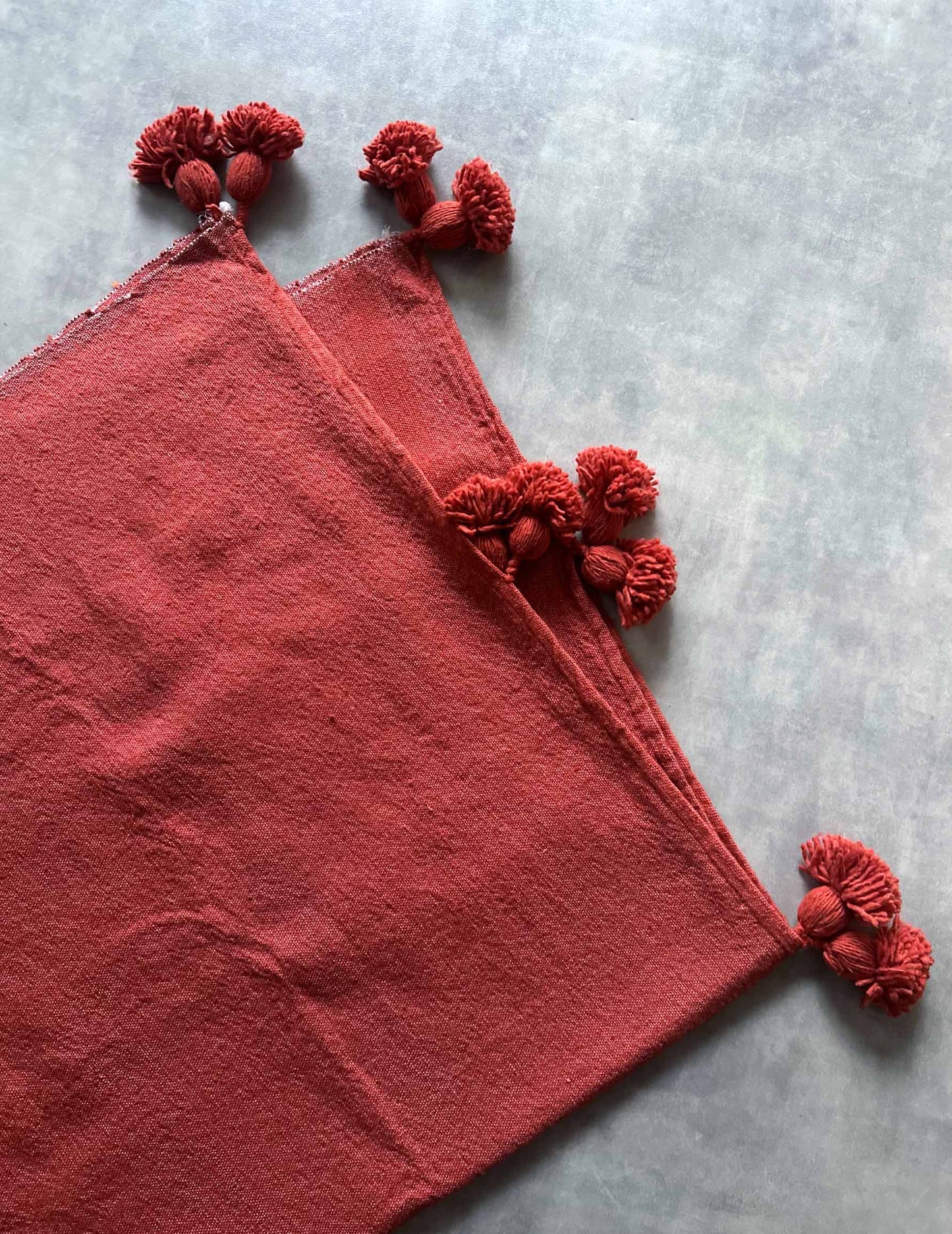 Pompom blanket (テラコッタ)