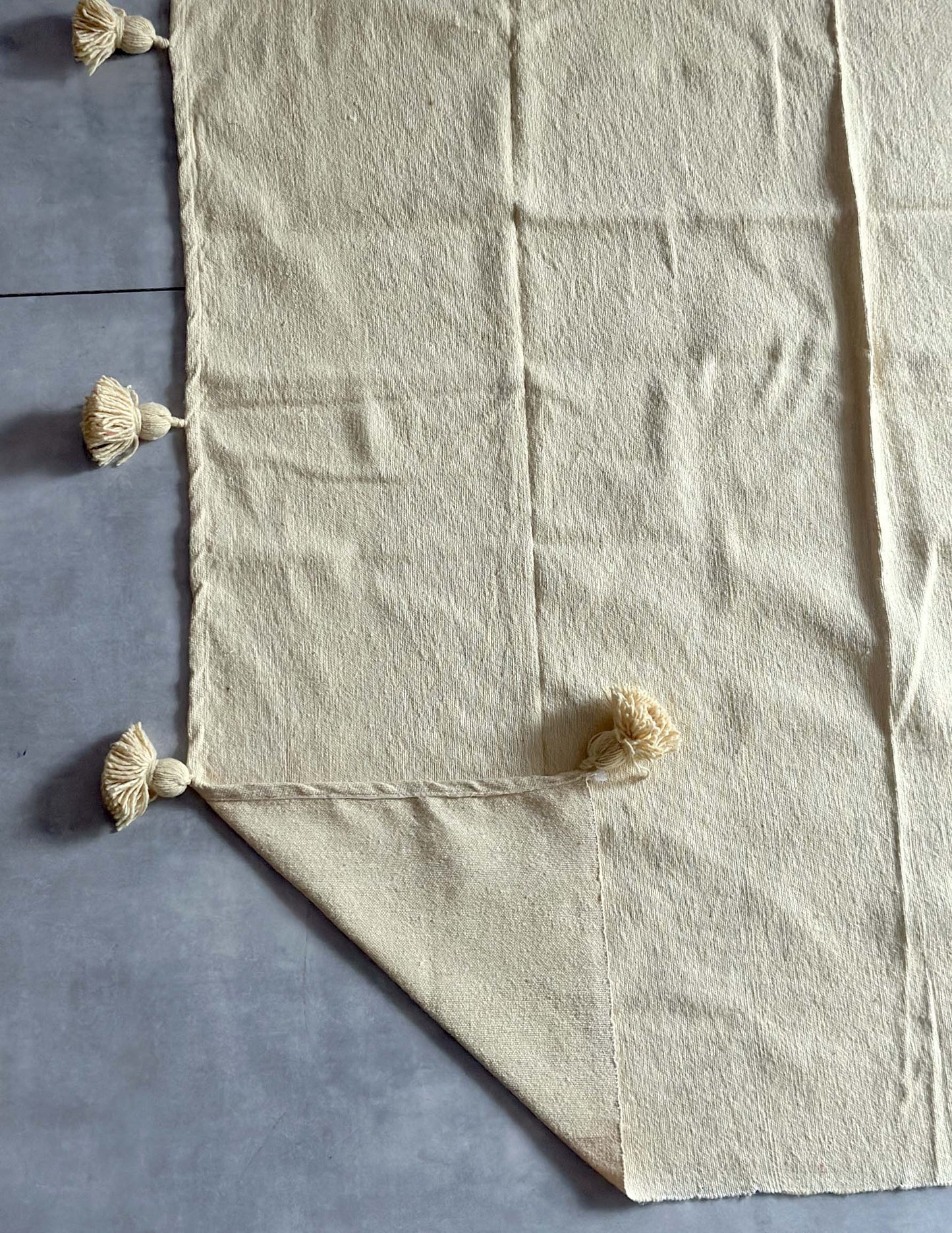 Pompom blanket (マスタード)