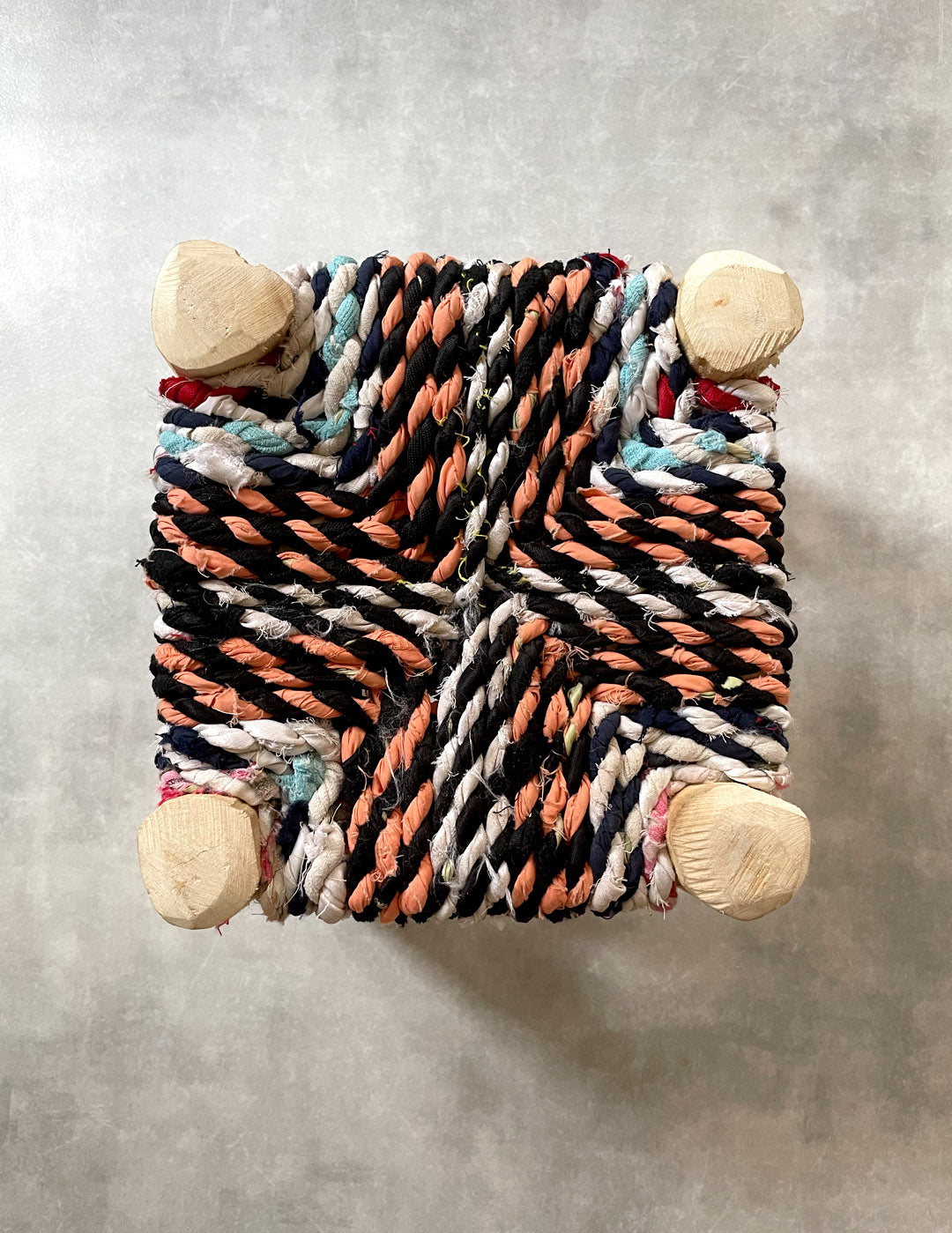 Handmade stool ( Mix colors )