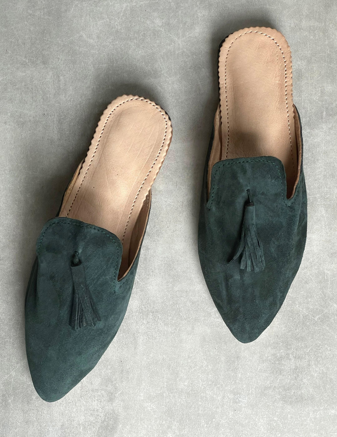 Suede babouche