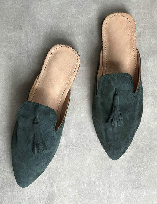 Suede babouche