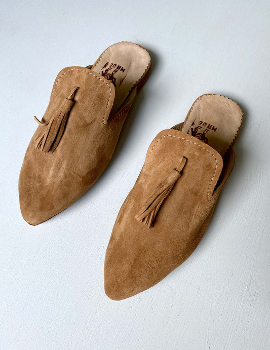 Suede babouche