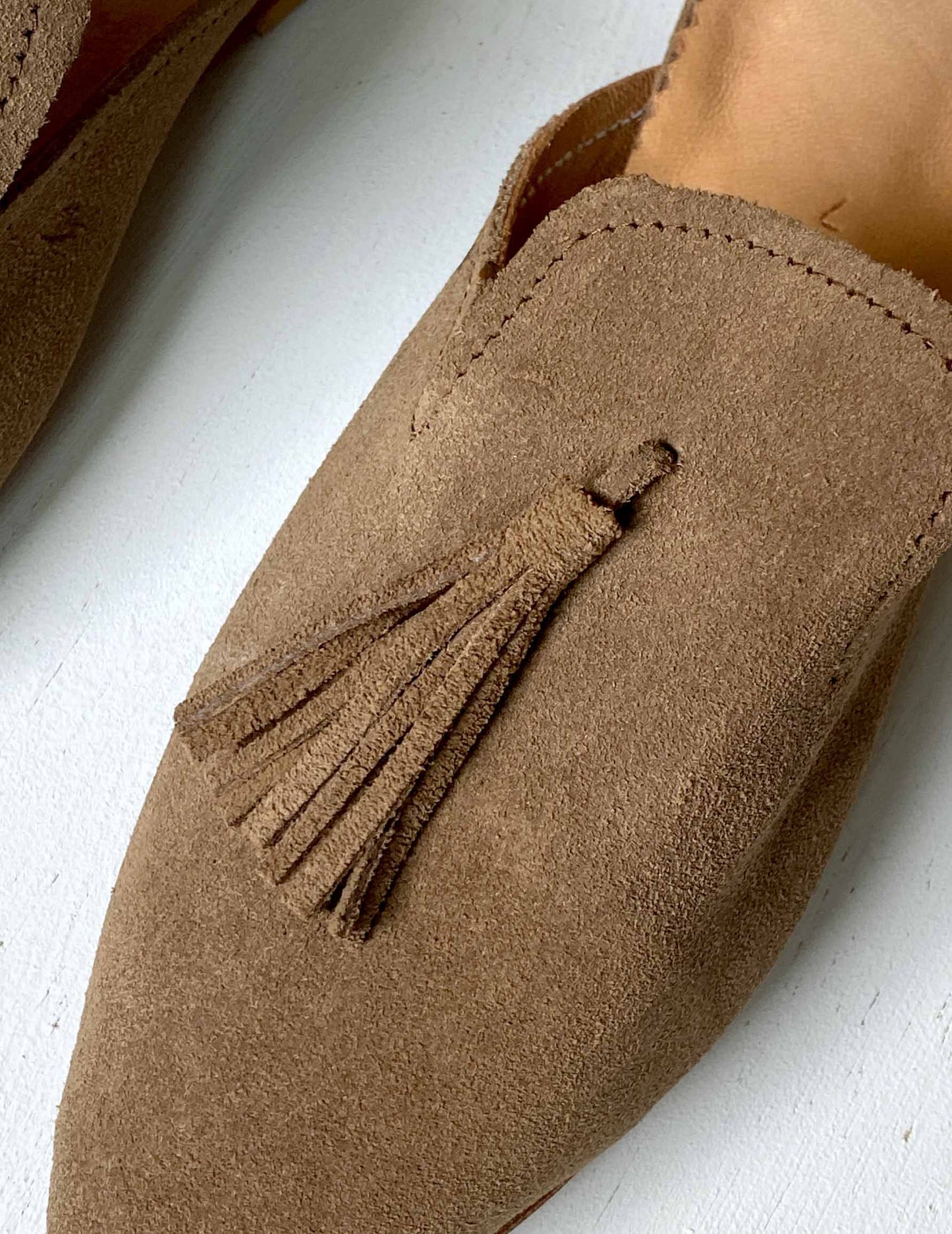 Suede babouche