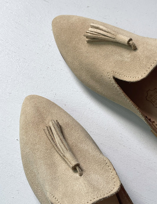 Suede babouche