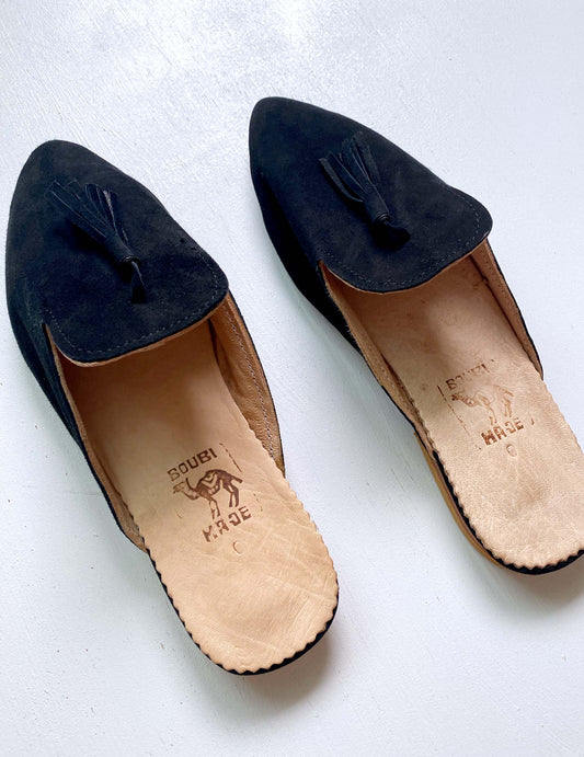 Suede babouche